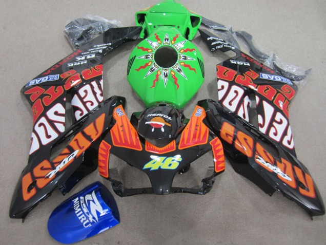 2004-2005 Orange Green Rossi Glossy Black Repsol Rossi 46 Honda CBR1000RR Motorcycle Fairings UK Stores
