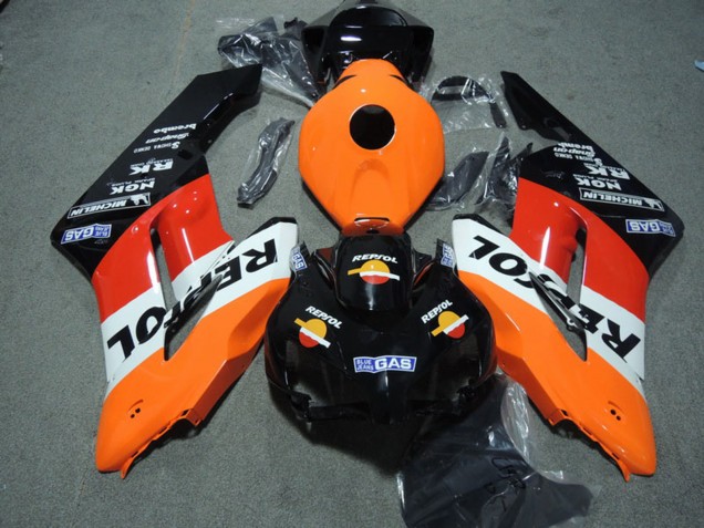2004-2005 Orange White Red Glossy Black Repsol Honda CBR1000RR Abs Fairing Kits UK Stores