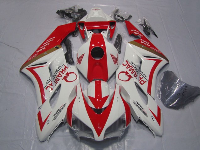 2004-2005 White Red Pramac Honda CBR1000RR Motorcycle Fairings UK Stores