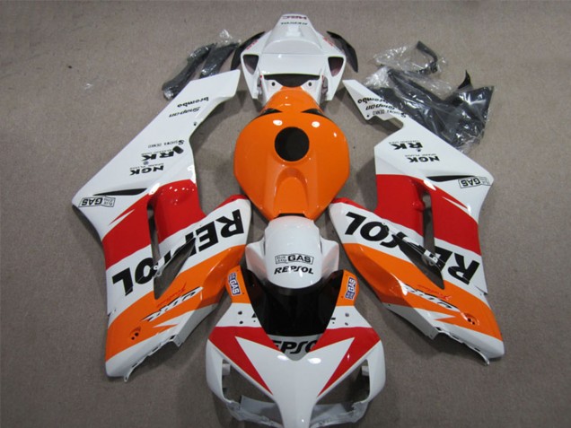2004-2005 White Orange Red Black Repsol Honda CBR1000RR Motorcycle Fairings UK Stores