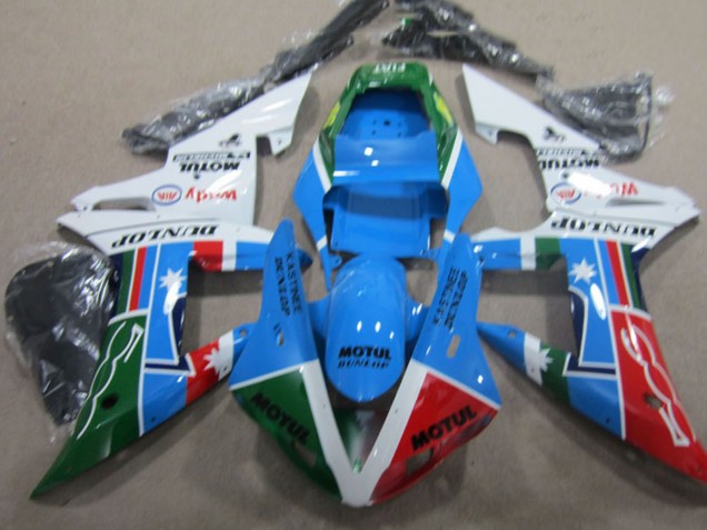 2004-2005 White Blue Red Green Motul Honda CBR1000RR Motorcycle Fairing UK Stores
