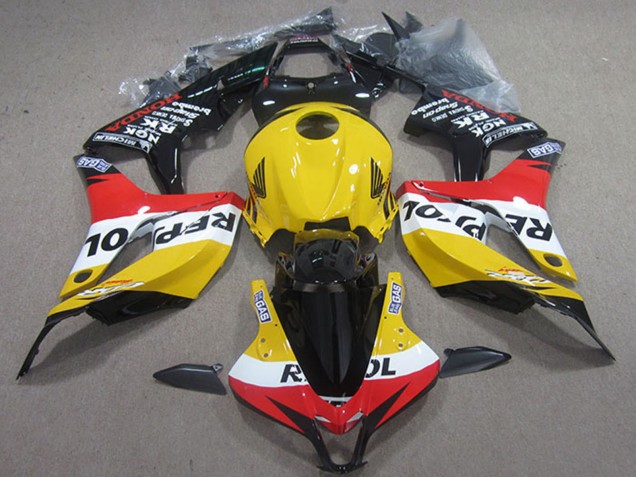 2004-2005 Yellow White Red Glossy Black Repsol Honda CBR1000RR Motorcycle Fairings UK Stores