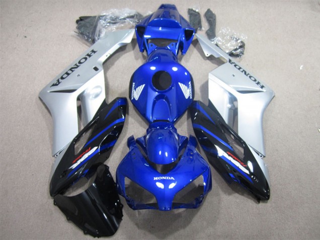 2004-2005 Silver Blue Glossy Black Honda CBR1000RR Motorcycle Fairing UK Stores