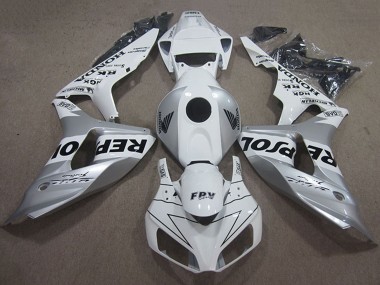 2006-2007 White Silver Black Repsol Honda CBR1000RR Motorcycle Fairing UK Stores