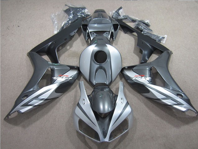 2006-2007 Silver Grey Matte Black Fireblade Honda CBR1000RR Motorcycle Fairings UK Stores