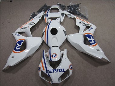 2006-2007 White Blue Repsol Honda CBR1000RR Motorcycle Fairings UK Stores