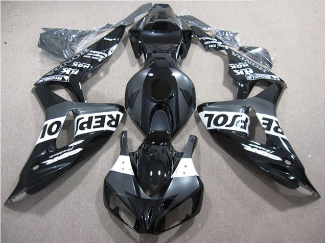 2006-2007 Glossy Black Grey White Repsol Honda CBR1000RR Motorcycle Fairings UK Stores