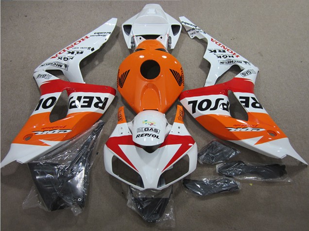 2006-2007 White Orange Red Black Repsol Honda CBR1000RR Motorcycle Fairings UK Stores