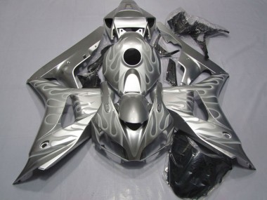2006-2007 Silver White Flame Honda CBR1000RR Motorcycle Fairings UK Stores