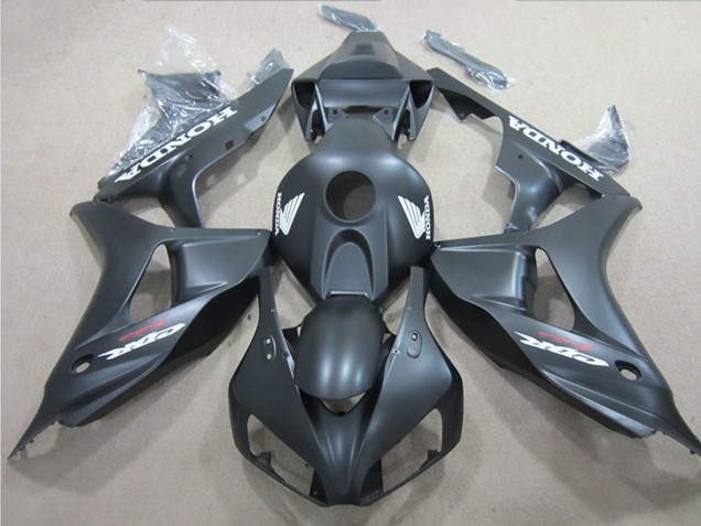 2006-2007 Matte Black White Decal Honda CBR1000RR Motorcycle Fairings UK Stores