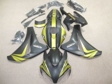 2008-2011 Yellow Matte Black Honda CBR1000RR Motorcycle Fairings UK Stores