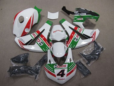 2008-2011 White Red Green Castrol 4 Honda CBR1000RR Motorcycle Fairings UK Stores