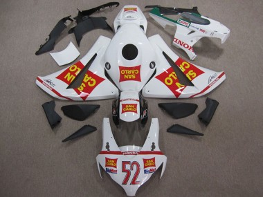 2008-2011 White Red Yellow San Carlo 52 Honda CBR1000RR Motorcycle Fairings UK Stores