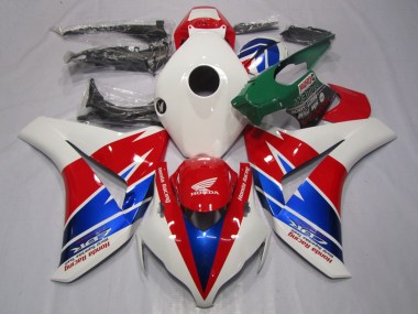 2008-2011 White Red Blue Racing Honda CBR1000RR Motorcycle Fairings UK Stores