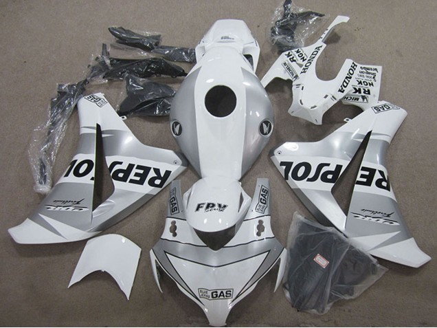 2008-2011 White Silver Black Repsol Honda CBR1000RR Motorcycle Fairing UK Stores