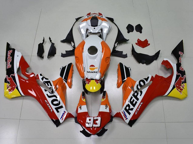 2017-2023 Orange White Red Glossy Black Repsol Red Bull 93 Honda CBR1000RR Motorcycle Fairings UK Stores
