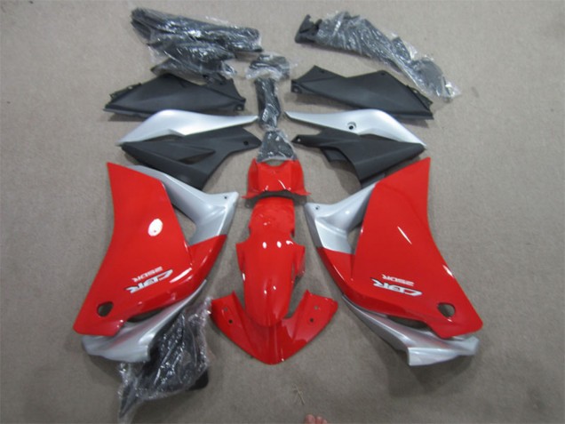 2011-2016 Silver Red Matte Black Honda CBR125R Motorcycle Fairings UK Stores