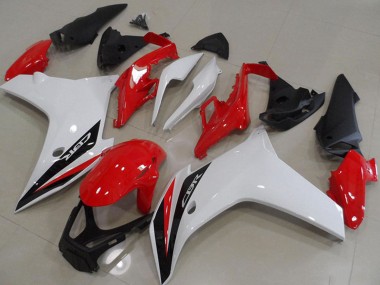 2011-2013 White Red Glossy Black Honda CBR600F Motorcycle Fairings UK Stores