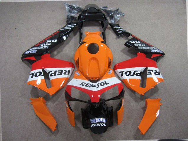 2003-2004 Orange White Red Glossy Black Repsol Honda CBR600RR Bike Fairings UK Stores