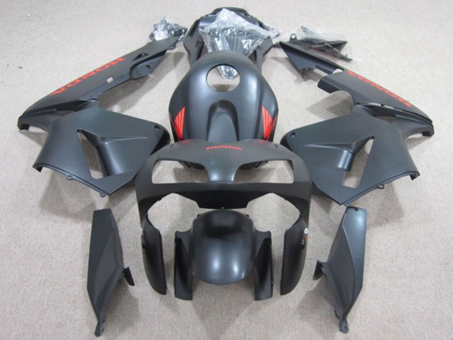 2003-2004 Matte Black Red Honda CBR600RR Motorcycle Fairings UK Stores