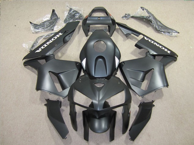 2005-2006 Matte Black Honda CBR600RR Motorcycle Fairings Kits UK Stores