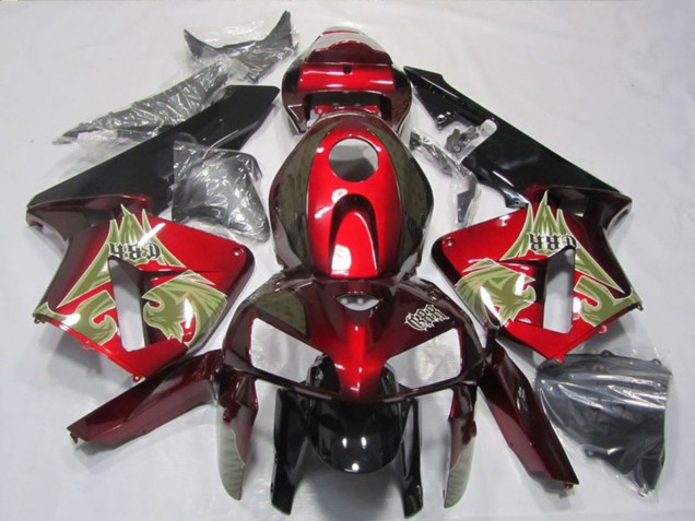 2005-2006 Black Red Honda CBR600RR Motorcycle Fairing UK Stores
