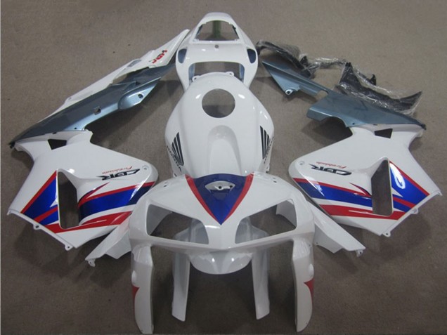 2005-2006 White Blue Red Silver Honda CBR600RR Motorcycle Fairings UK Stores