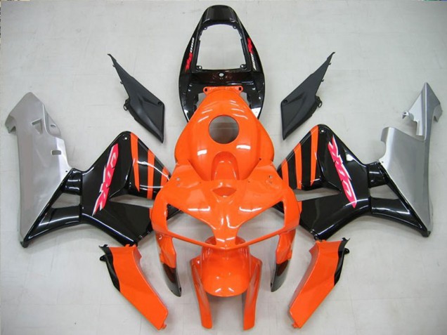 2005-2006 Orange Black Silver Honda CBR600RR Motorcycle Fairing UK Stores