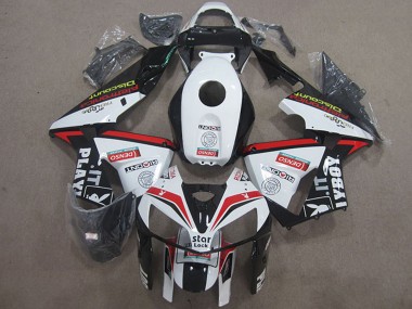 2005-2006 White Red Black Star Lock Playboy Honda CBR600RR Motorcycle Fairings UK Stores