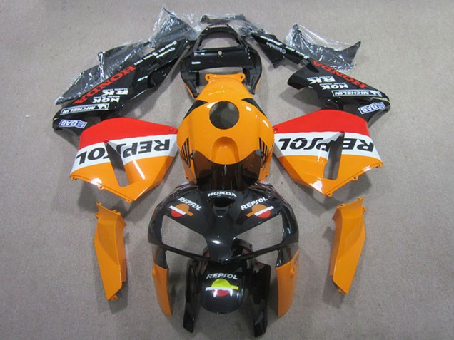 2005-2006 Orange White Red Glossy Black Repsol Honda CBR600RR Abs Fairings UK Stores