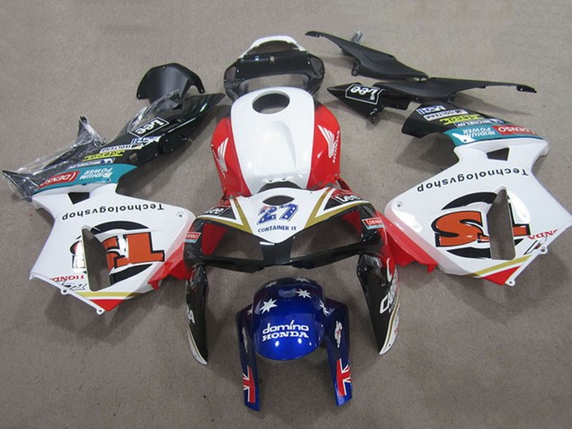 2005-2006 White Red Black Blue 27 Honda CBR600RR Motorcycle Fairings UK Stores