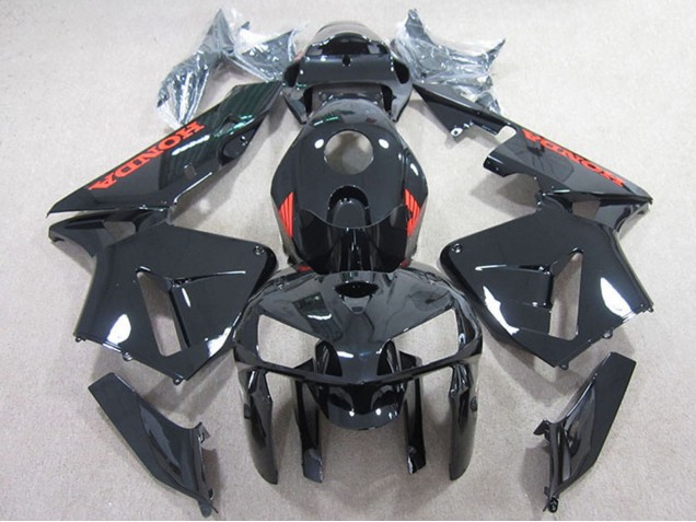 2005-2006 Black with Red Honda CBR600RR Motorcycle Fairings UK Stores