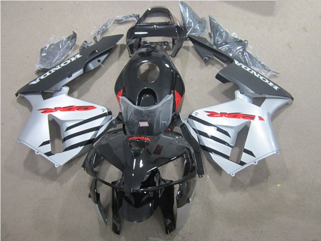 2005-2006 Glossy Black Silver Red Honda CBR600RR Motorcycle Fairings UK Stores