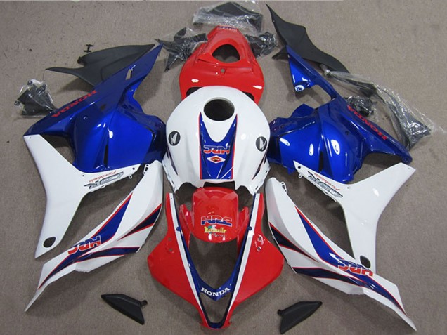 2009-2012 White Red Blue HRC Honda CBR600RR Motorcycle Fairing UK Stores