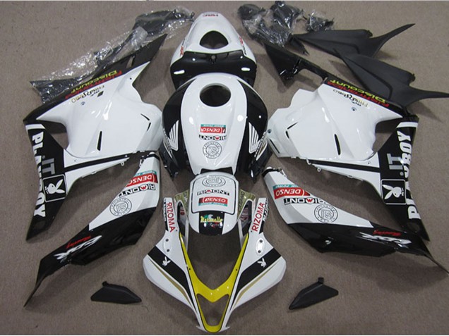 2009-2012 White Yellow Glossy Black Rizoma Playboy Honda CBR600RR Motorcycle Fairings UK Stores
