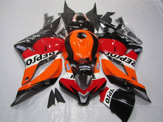 2009-2012 Orange White Red Glossy Black Repsol Honda CBR600RR Motorcycle Plastics UK Stores