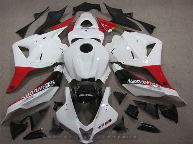 2009-2012 White Red Glossy Black Mugen Honda CBR600RR Motorcycle Fairings UK Stores