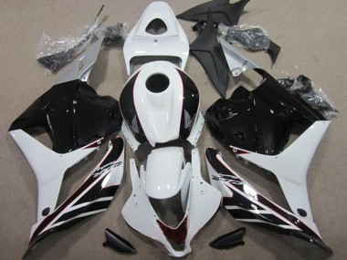 2009-2012 White Glossy Black Honda CBR600RR Motorcycle Fairing Kits UK Stores