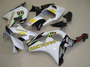 2002-2003 White Yellow Glossy Black Hannspree 88 Honda CBR900RR 954 Motorcycle Fairings UK Stores