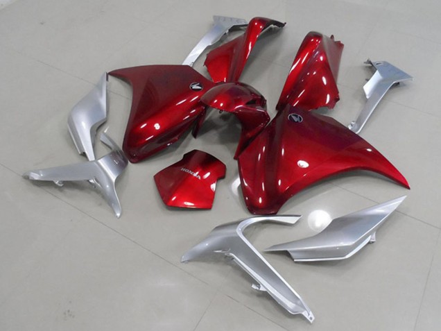 2010-2016 Silver Red Honda VFR 1200 Motorcycle Fairings UK Stores