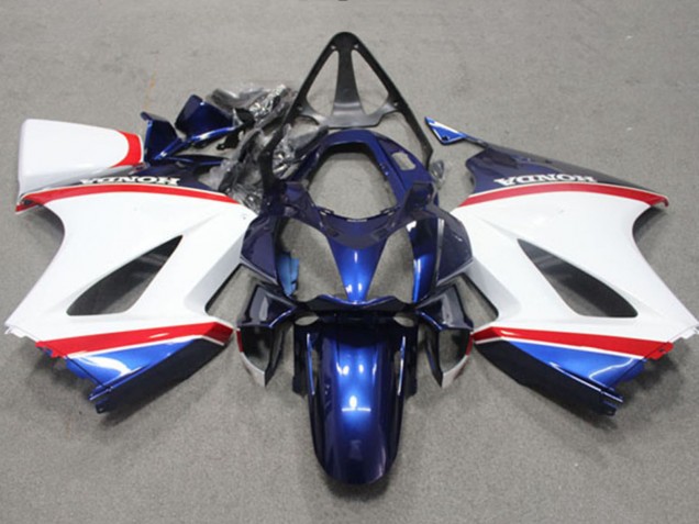 2002-2013 White Blue Red Honda VFR 800 Motorcycle Fairing UK Stores
