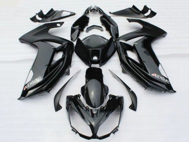 2012-2014 Glossy Black with Decal Kawasaki ER6F Motorcycle Fairings UK Stores