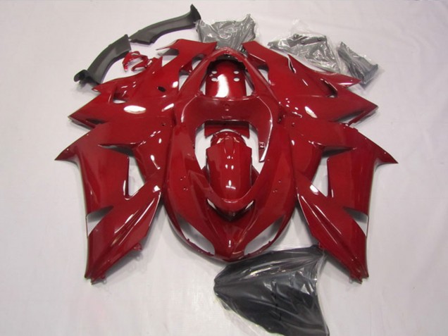 2006-2007 Red Kawasaki ZX10R Motorcycle Fairings UK Stores