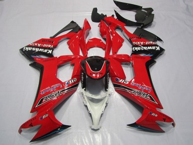 2008-2010 Red Glossy Black Elf Vent-Axia Kawasaki ZX10R Motorcycle Fairings UK Stores