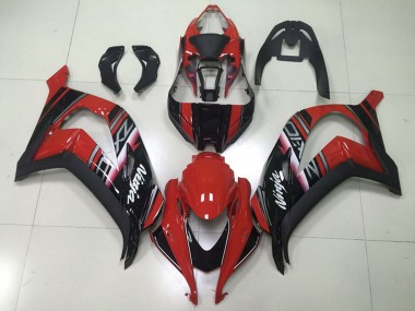 2016-2020 Maroon Red Glossy Black White Kawasaki ZX10R Motorcycle Fairings UK Stores