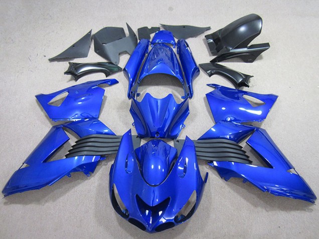 2006-2011 Blue Kawasaki ZX14R ZZR1400 Motorcycle Fairing UK Stores