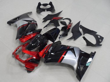 2008-2012 Red Silver Glossy Black Kawasaki ZX250R Motorcycle Fairings UK Stores