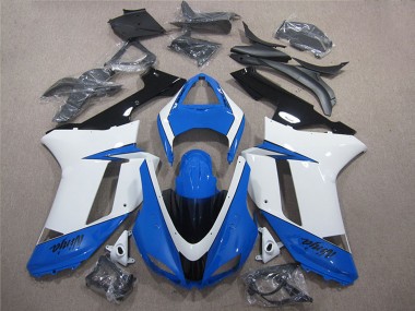 2007-2008 Black Kawasaki ZX6R Motorcycle Fairing Kits UK Stores