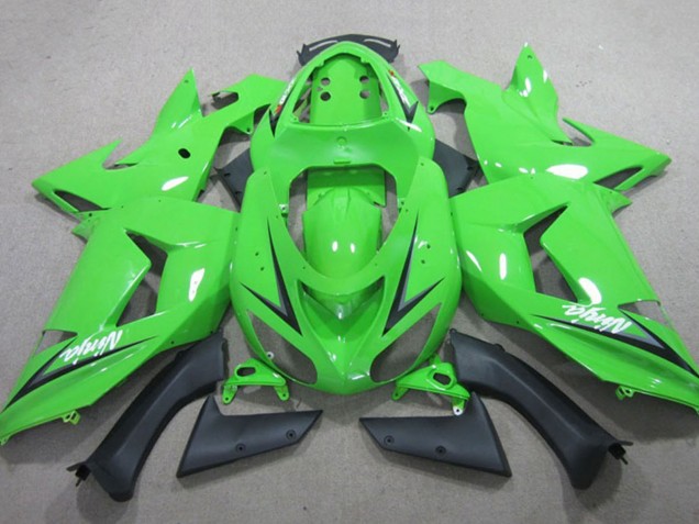 2013-2018 Green Kawasaki ZX6R Motorcycle Fairings UK Stores