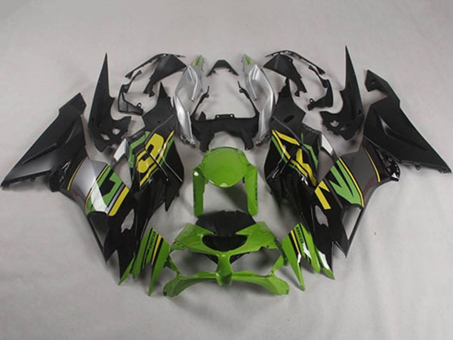 2019-2022 Green Yellow Silver Matte Black Kawasaki ZX6R Motorcycle Fairings UK Stores
